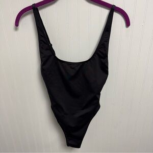 Skims Recycled Swim Scoop Neck Onepiece Onyx Small